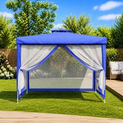 3x3m Gazebo Specifications: Double Roof, Steel Frame