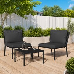 Specifications of Black Steel Outdoor Garden Chairs Set