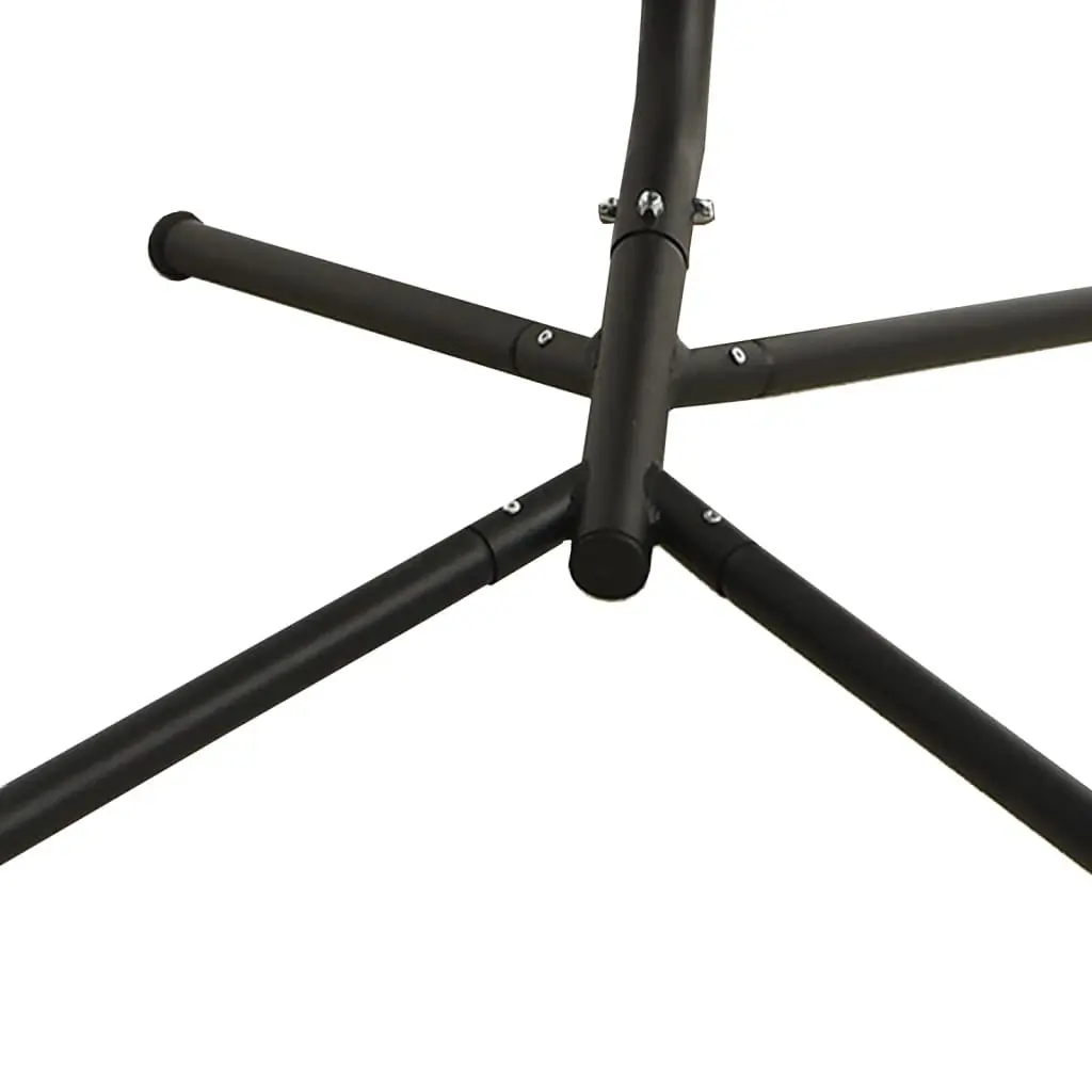 Hanging Swing Chair for Garden Outdoor Space with Cushion Grey Oxford Fabric Steel