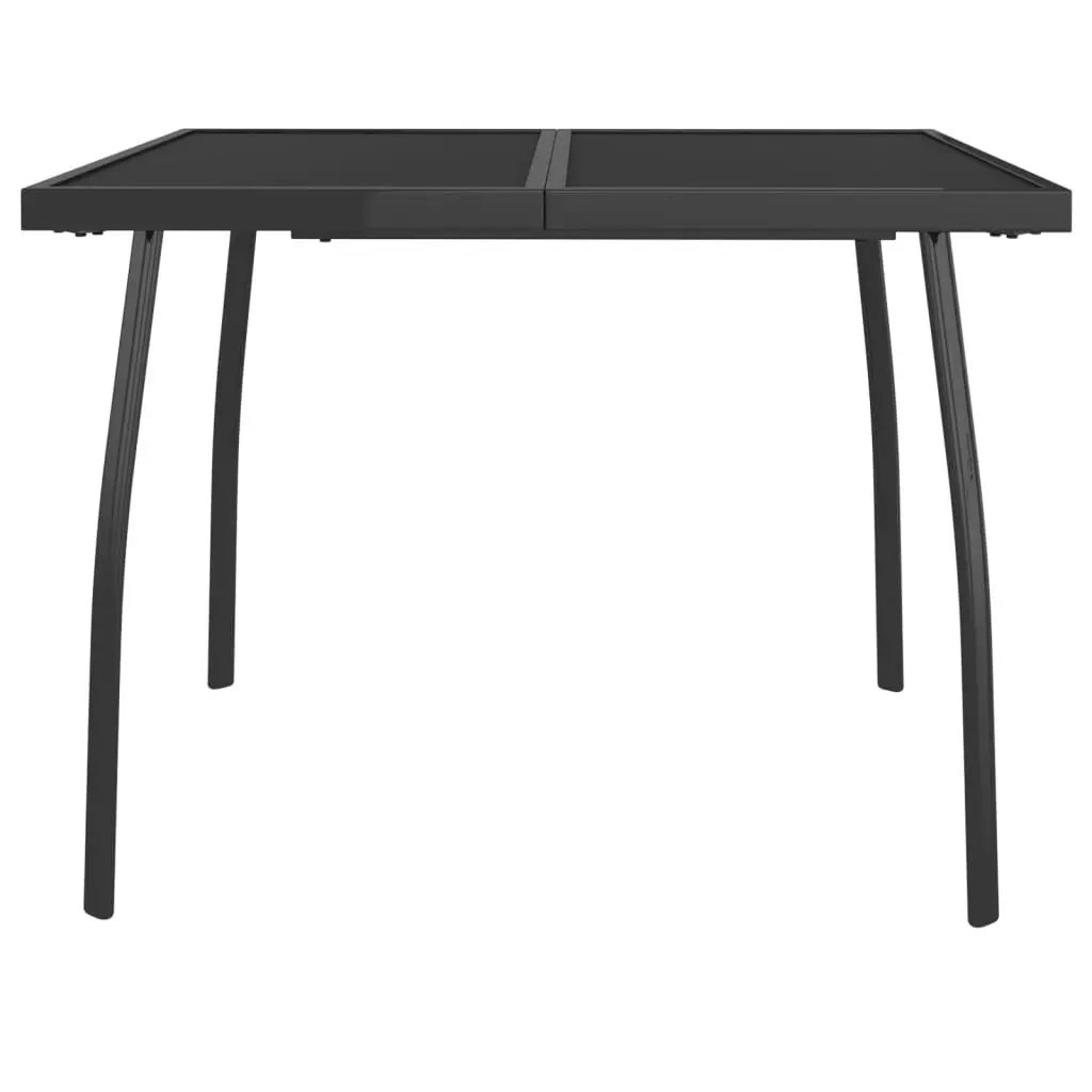 Garden Table Outdoor Patio 100x100x72 cm Mesh Steel Frame