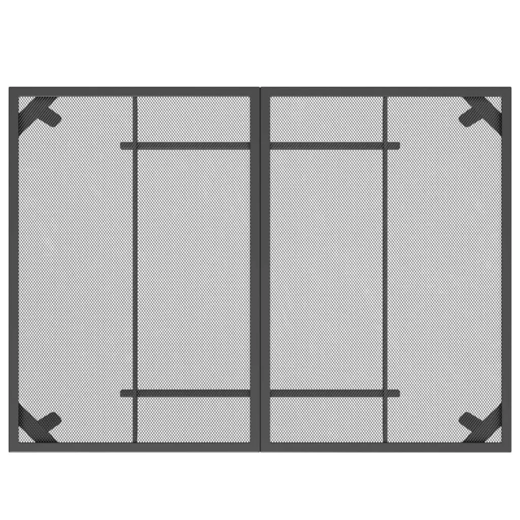 Garden Dining Table Anthracite Steel Mesh Outdoor Patio 110 x 80 x 72 cm