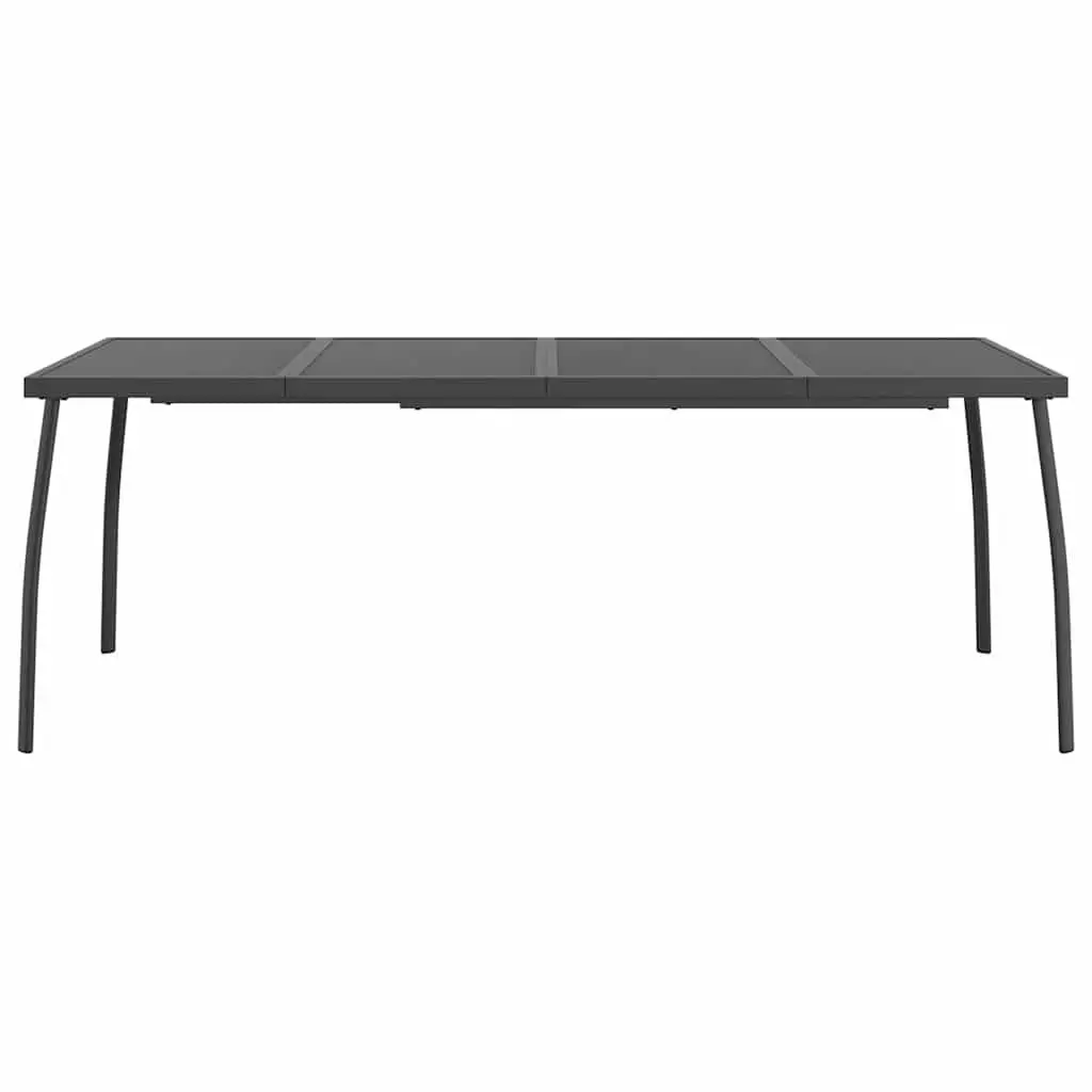 Garden Table Outdoor Patio 200x100x72cm Steel Mesh Anthracite