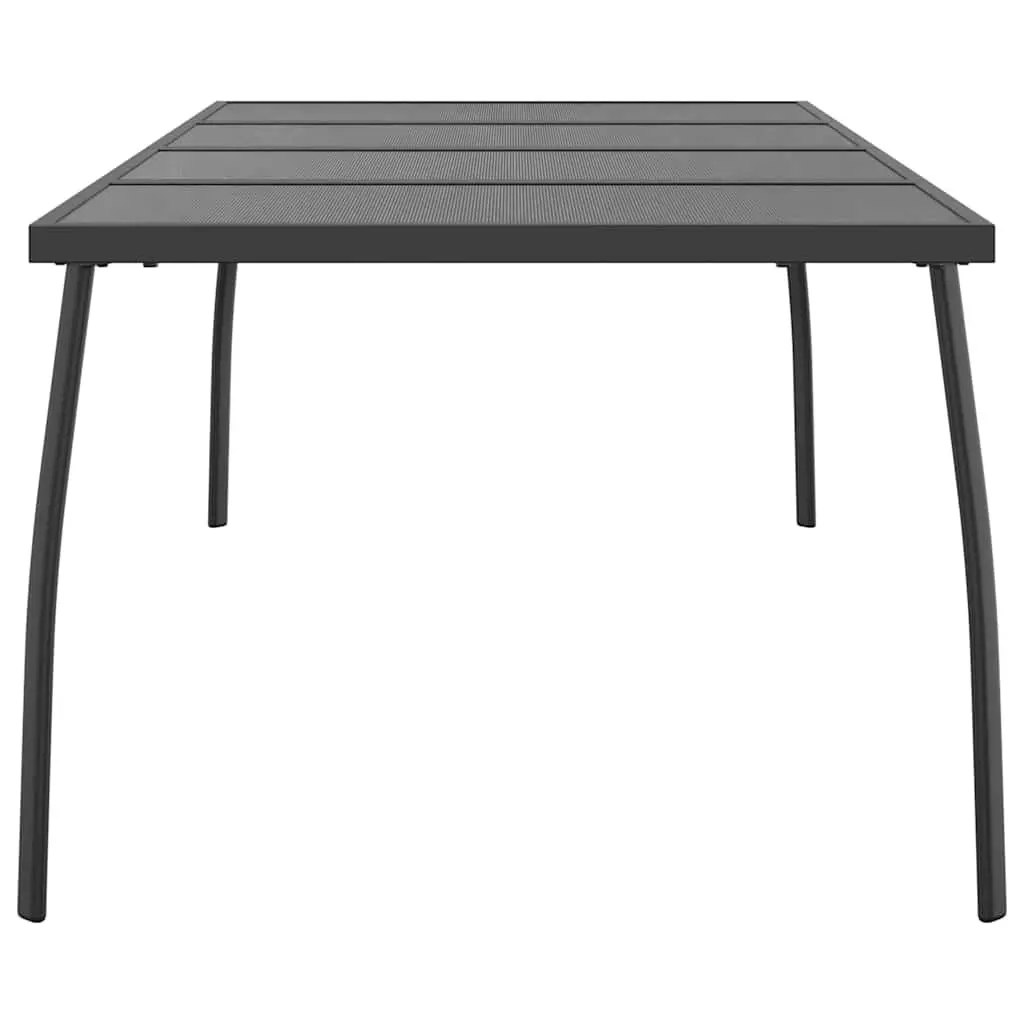 Garden Table Outdoor Patio 200x100x72cm Steel Mesh Anthracite