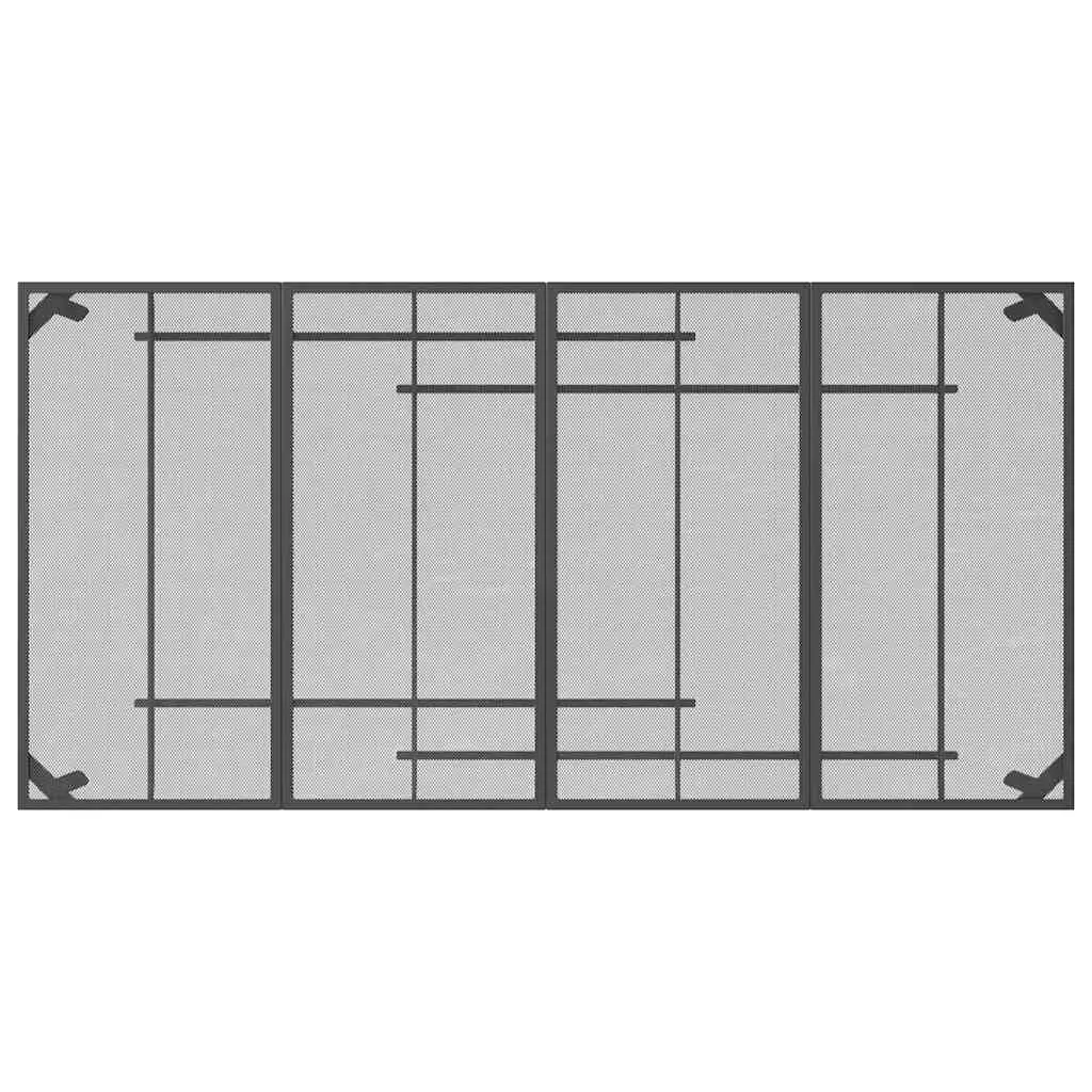 Garden Table Outdoor Patio 200x100x72cm Steel Mesh Anthracite