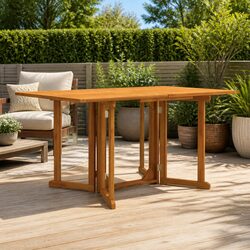 Folding Butterfly Garden Table: 150 x 90 x 75 cm, Teak Wood