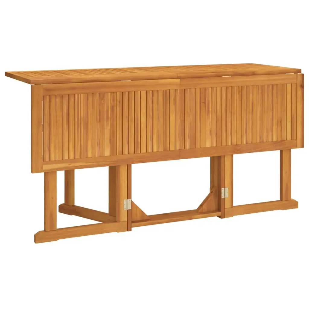 Folding Butterfly Garden Table Outdoor Use 150 x 90 x 75 cm Brown Wooden
