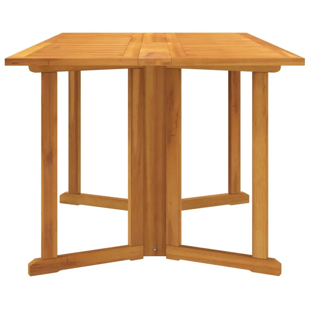 Folding Butterfly Garden Table Outdoor Use 150 x 90 x 75 cm Brown Wooden