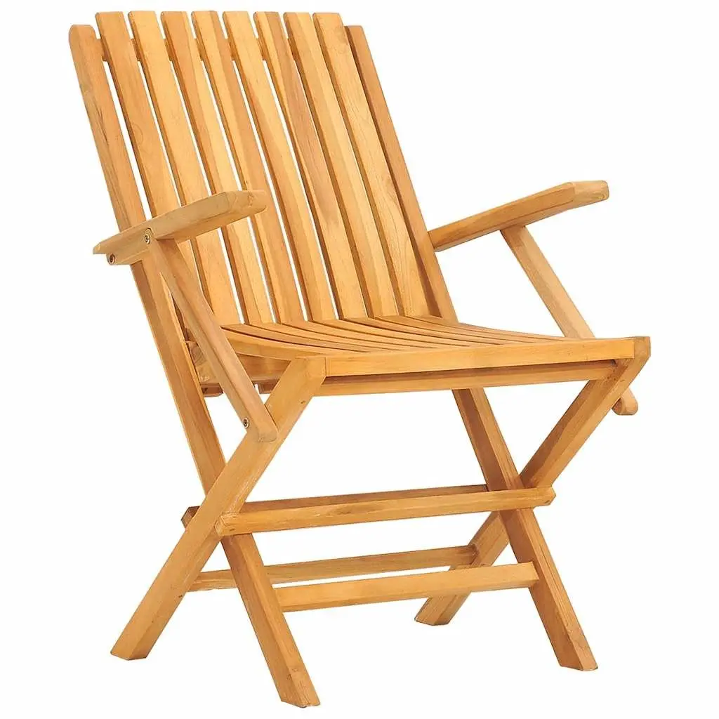 Folding Garden Chairs Outdoor Seating with Backrest and Armrests 2 Piece