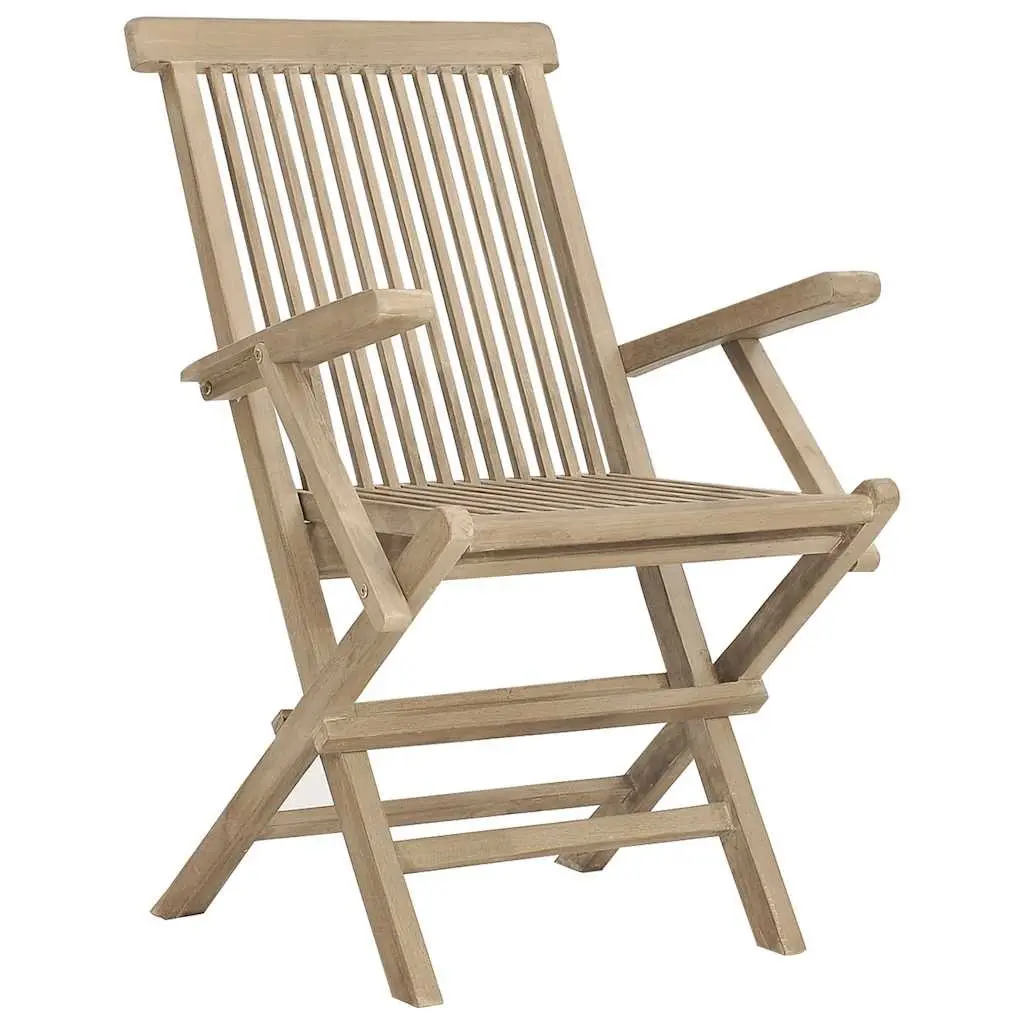 Folding Garden Chairs 2 pcs Outdoor Seating Wood Patio Furniture Set Backrest