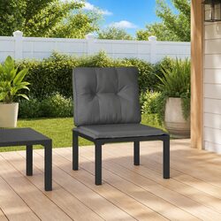 Specifications for Garden Chair with Cushions in Black