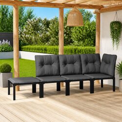 4 Piece Modular Garden Lounge Set - Specs Inside