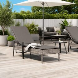Specifications for Grey Poly Rattan Sun Lounger