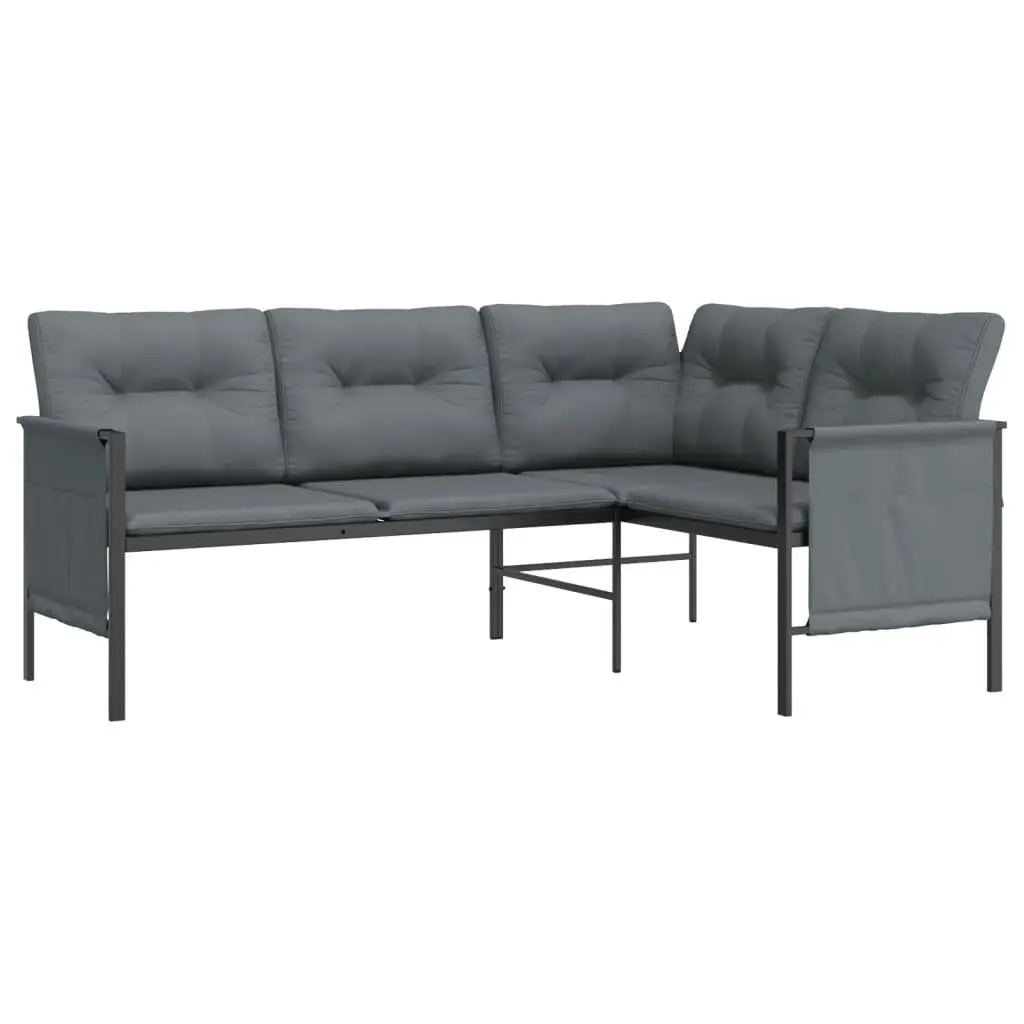 Anthracite Garden Corner Sofa Set