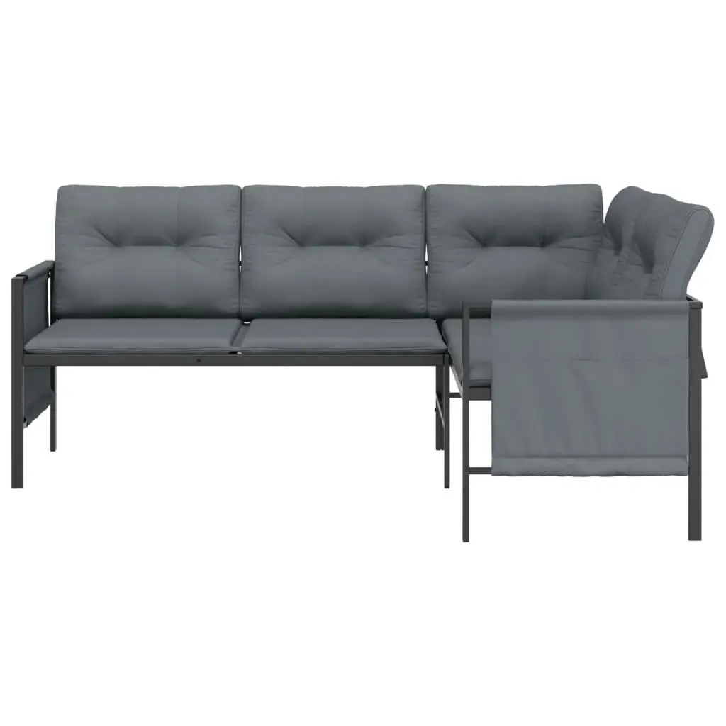 Anthracite Garden Corner Sofa Set
