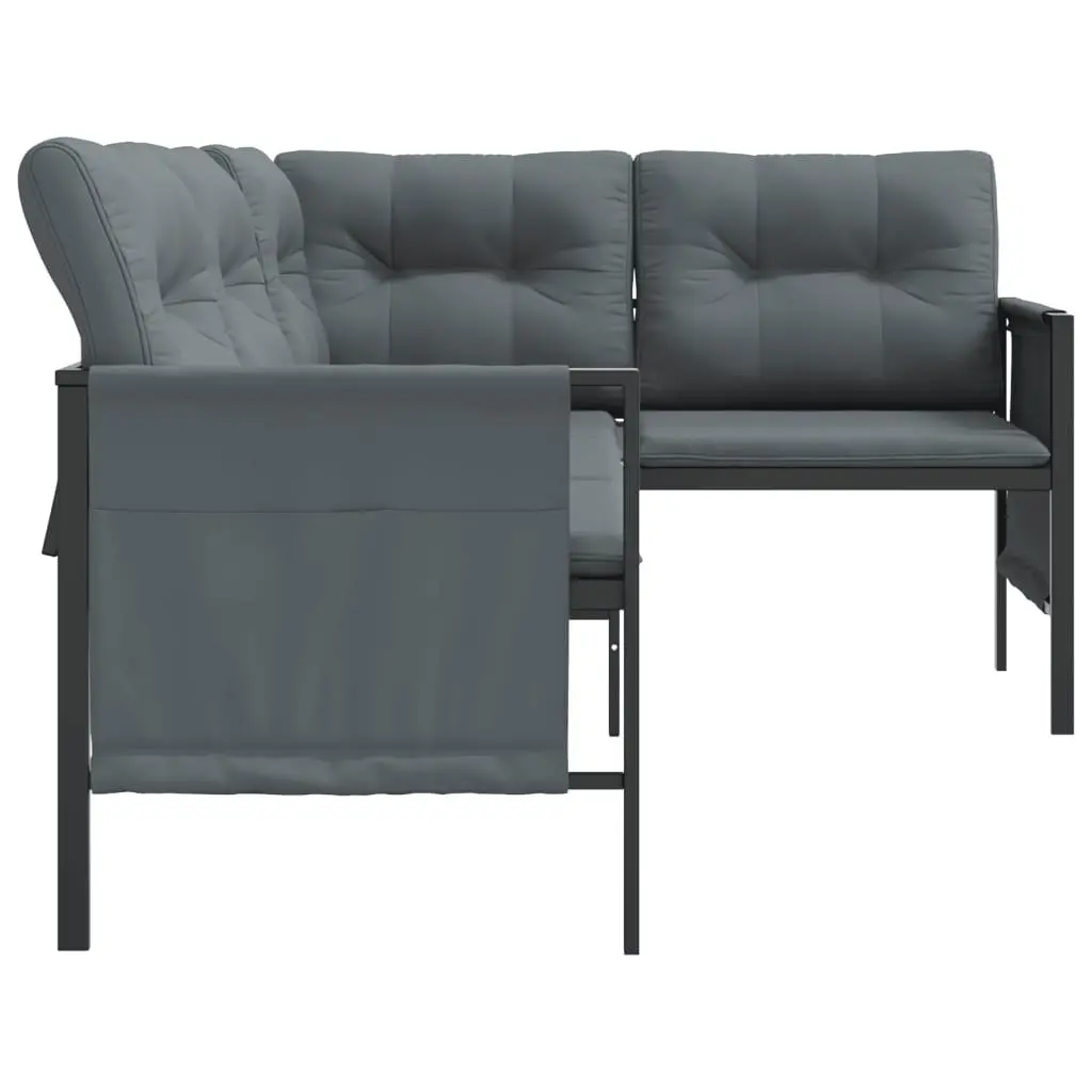 Anthracite Garden Corner Sofa Set
