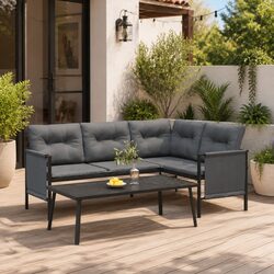 110x55x35cm Outdoor Coffee Table in Anthracite Color