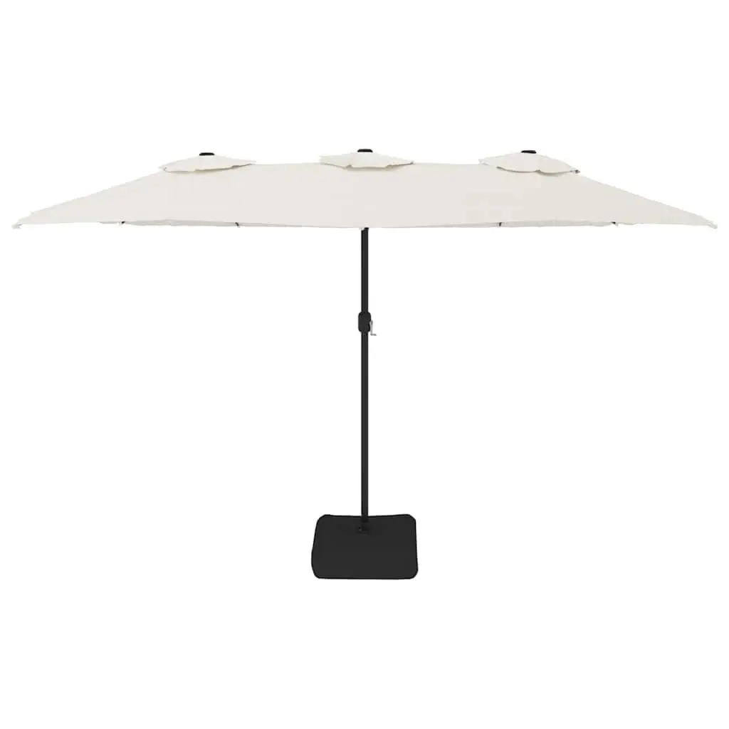 Double-Head Outdoor Parasol Patio Sun Shade 449x265cm