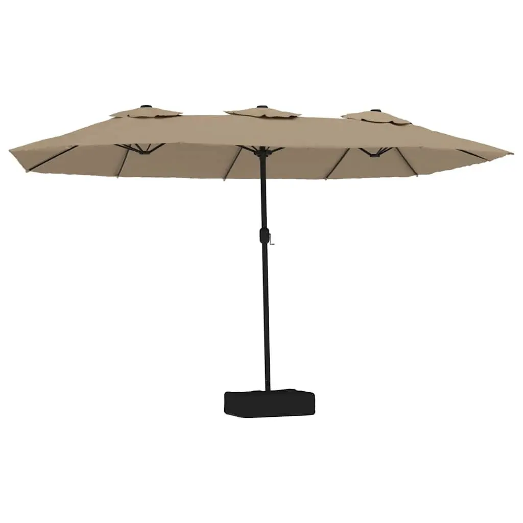Double-Head Parasol Garden Outdoor Shade Umbrella 449x265 cm