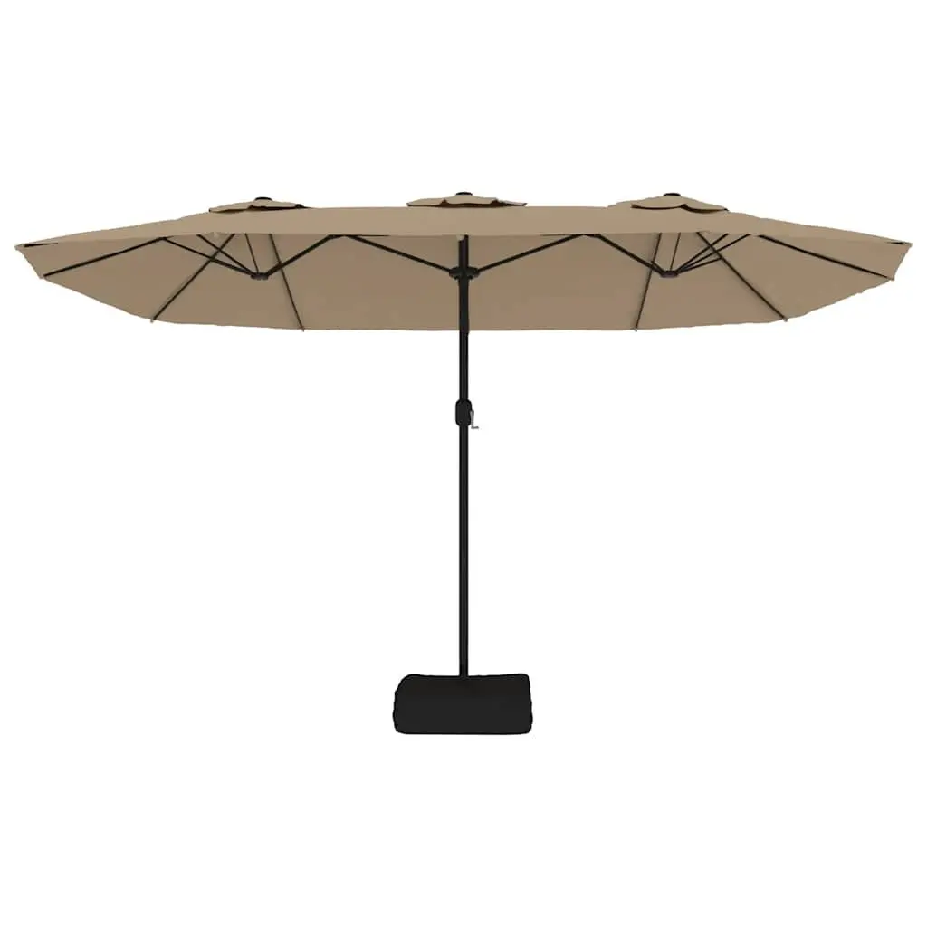 Double-Head Parasol Garden Outdoor Shade Umbrella 449x265 cm