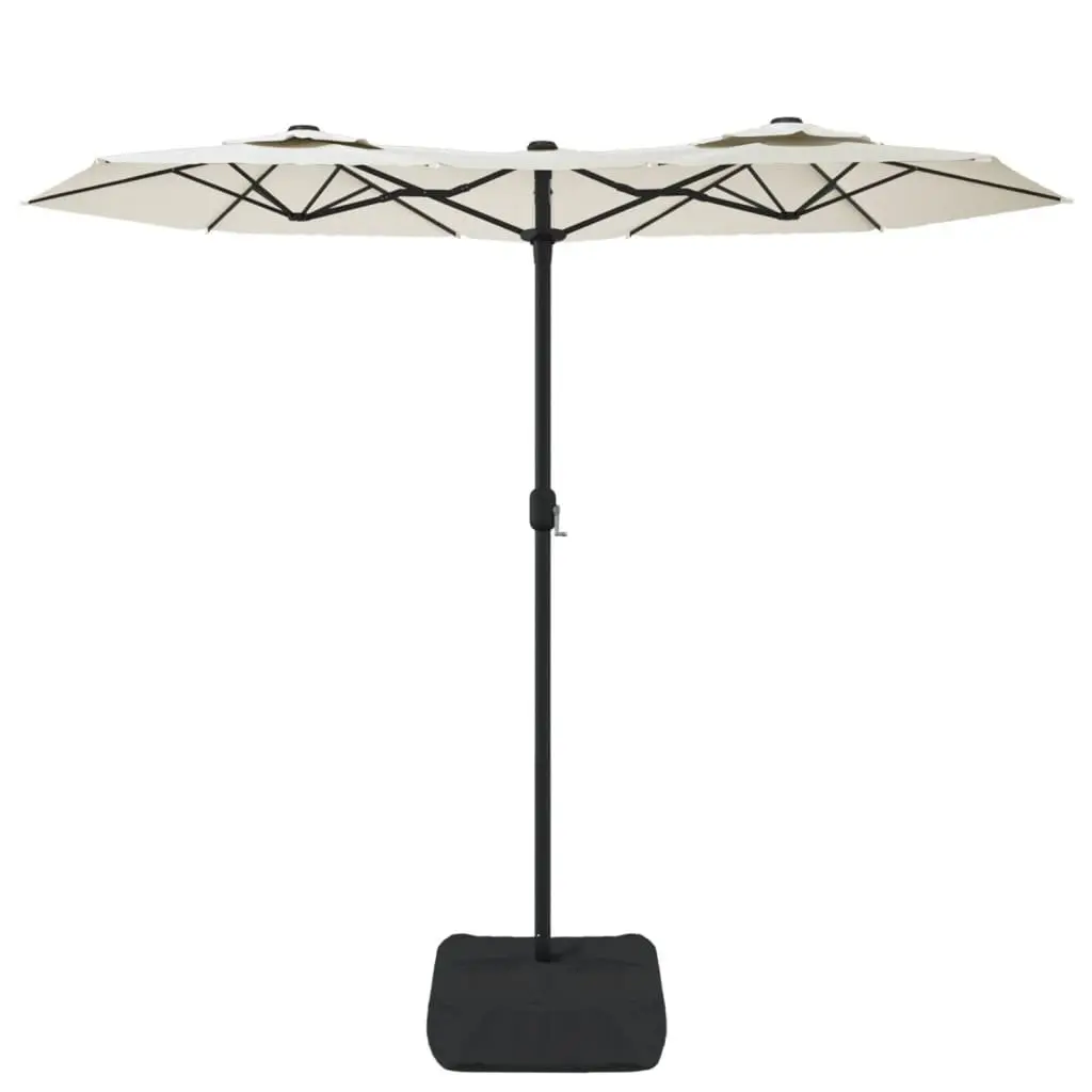 Double-Head Garden Parasol Outdoor Shade Umbrella 316x145cm