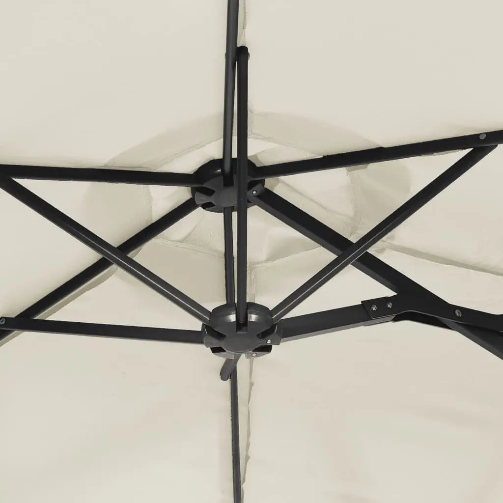 Double-Head Garden Parasol Outdoor Shade Umbrella 316x145cm
