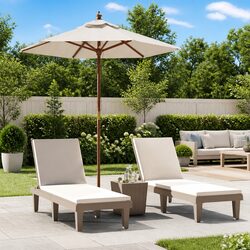 Garden Parasol Umbrella Specifications: 196x231cm, White