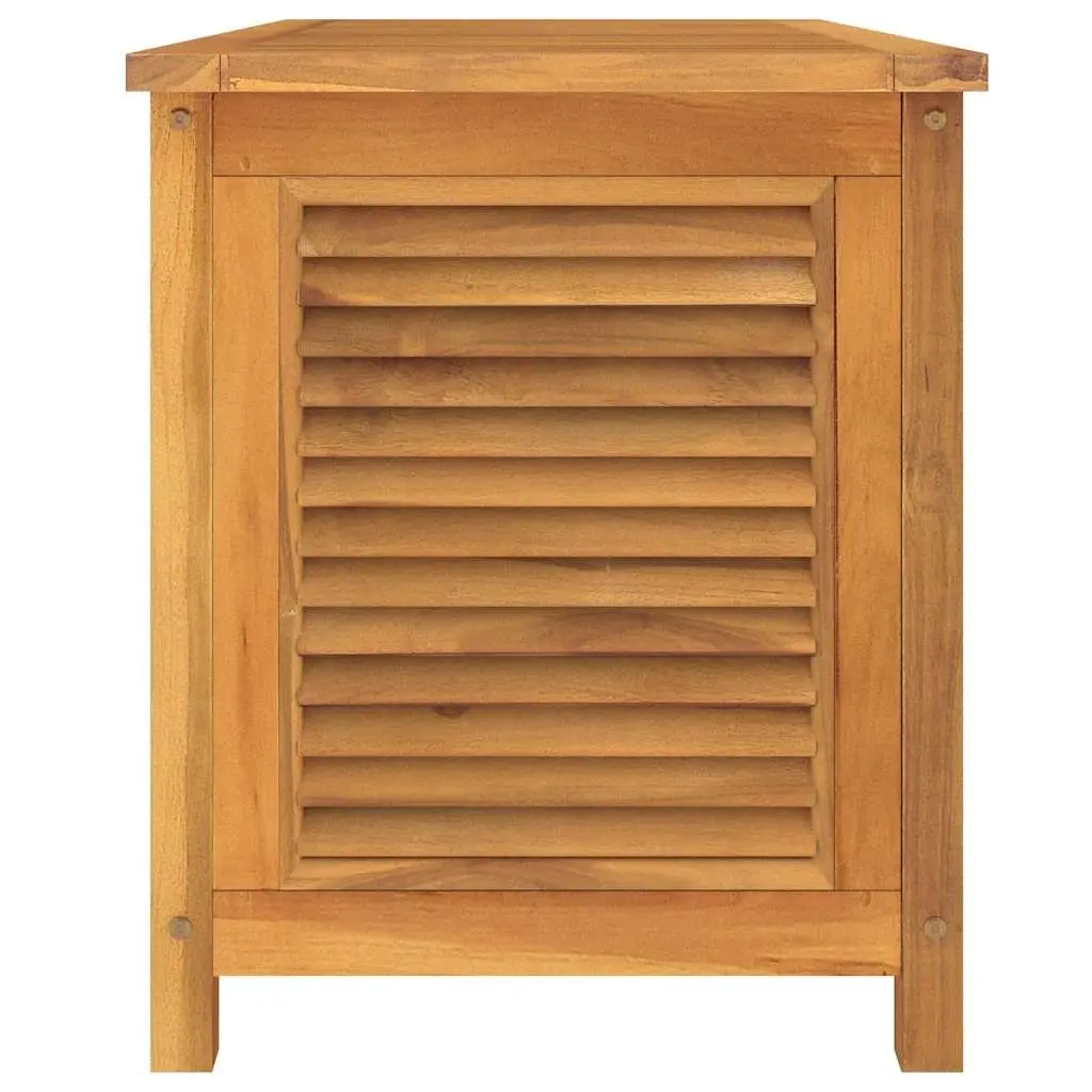 Garden Storage Box Outdoor Use Solid Teak Wood 114 x 50 x 58 cm Brown