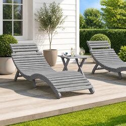 Sun Lounger Specifications: 184 x 55 x 64 cm Acacia Wood