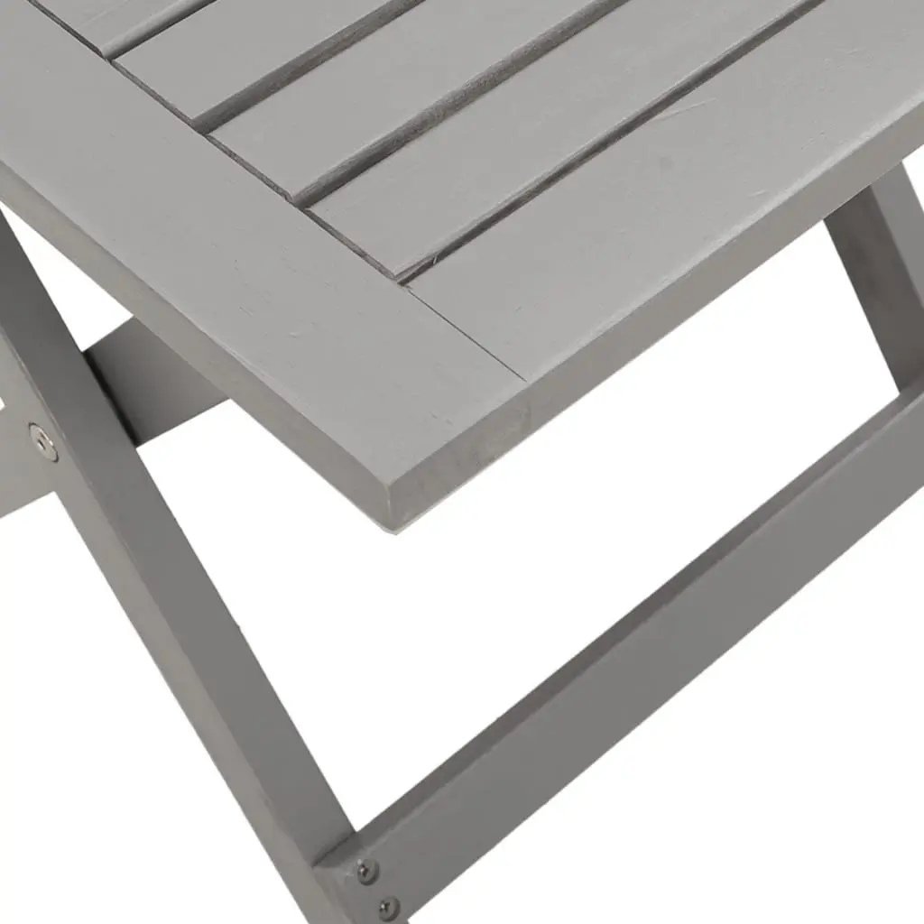 Grey Sun Lounger with Side Table