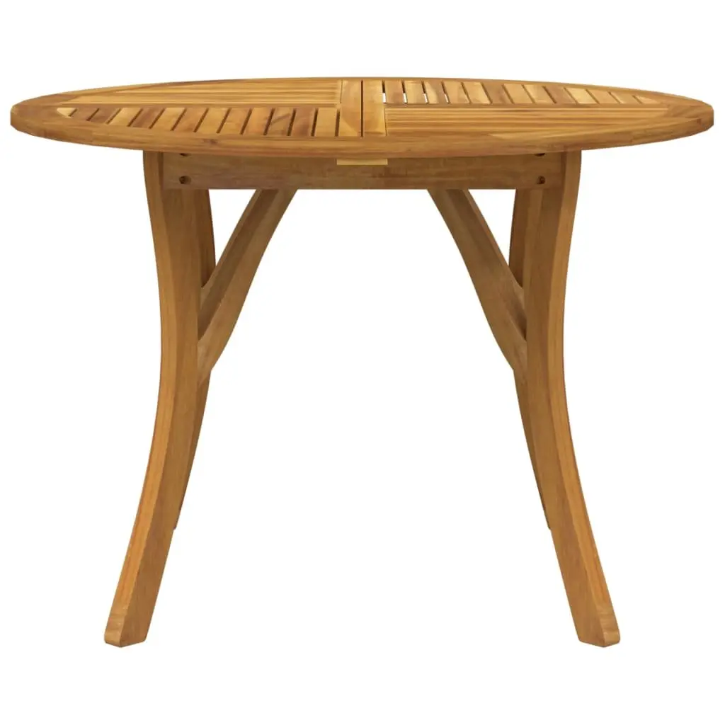 Round Patio Table Ø 110 cm Made of Solid Acacia Wood