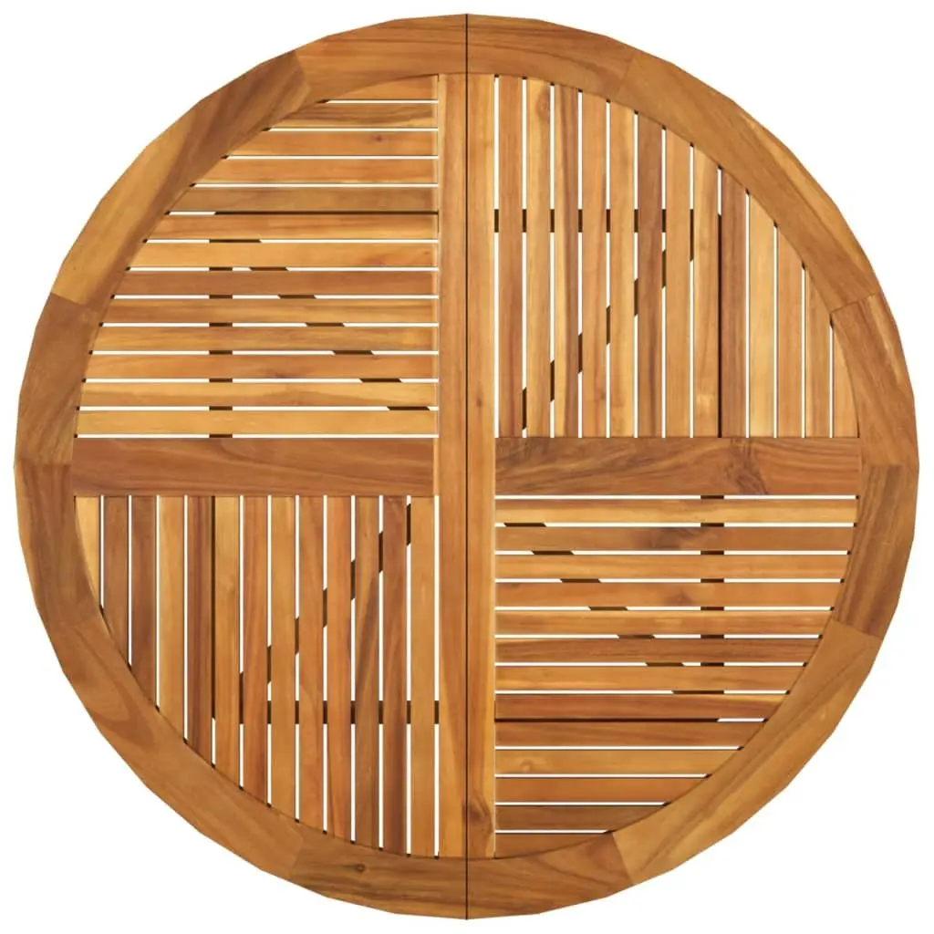 Round Patio Table Ø 110 cm Made of Solid Acacia Wood