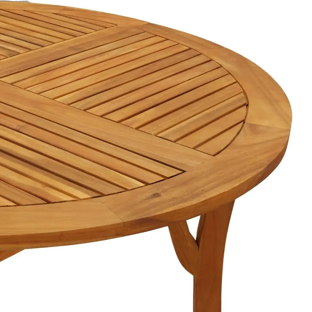Round Patio Table Ø 110 cm Made of Solid Acacia Wood