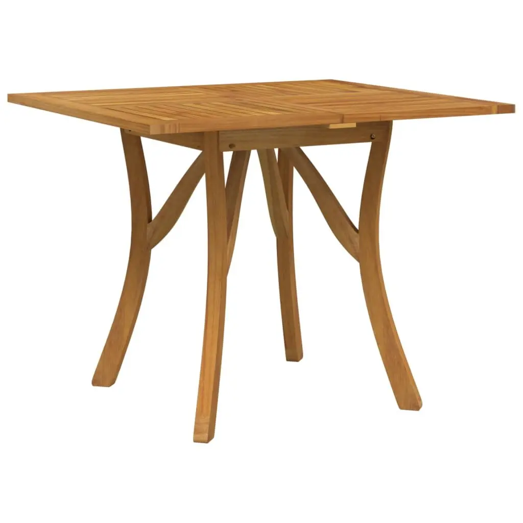 Garden Table 85x85x75 cm Solid Acacia Wood Outdoor Patio Dining Brown Slatted