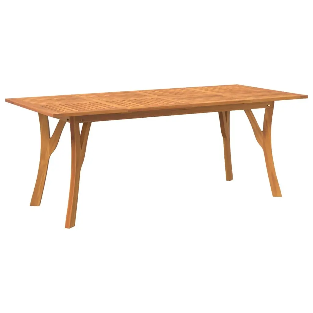Solid Acacia Wood Dining Table 200x90x75cm