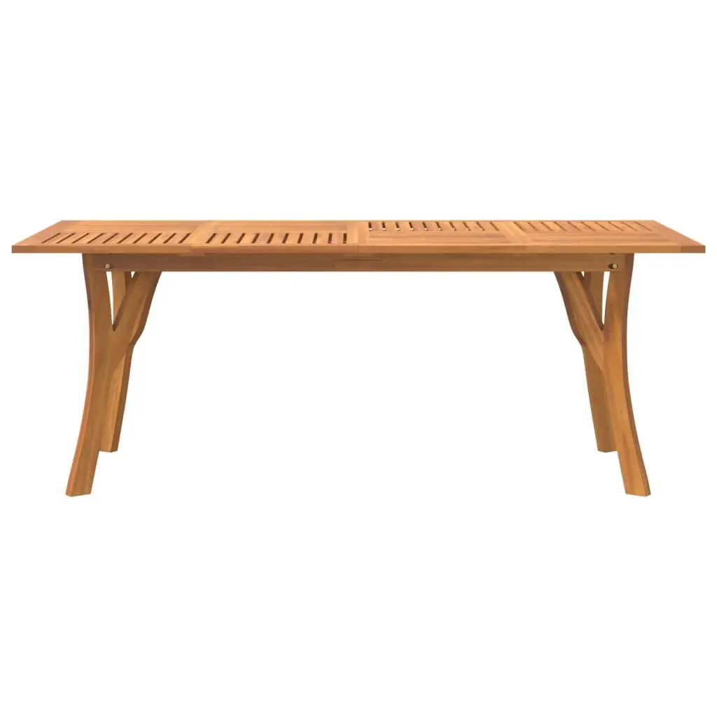 Solid Acacia Wood Dining Table 200x90x75cm