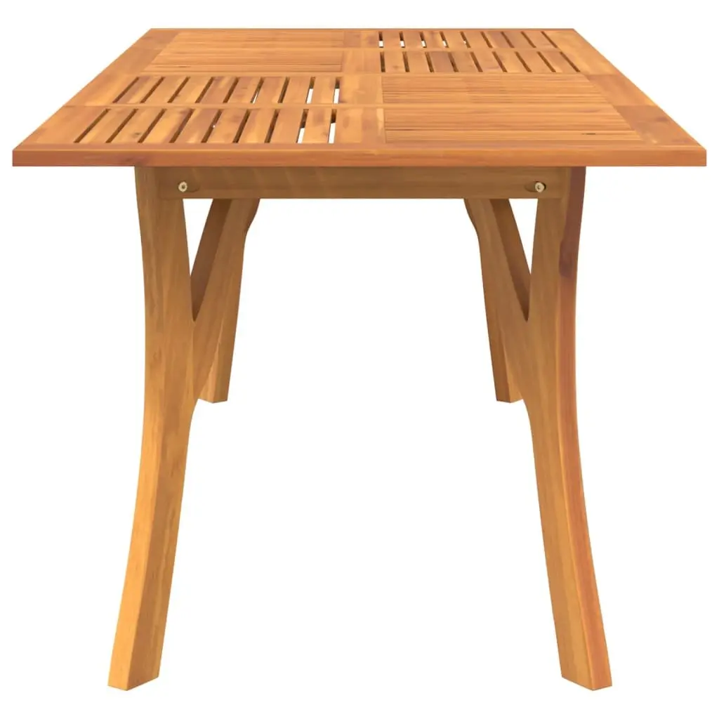 Solid Acacia Wood Dining Table 200x90x75cm