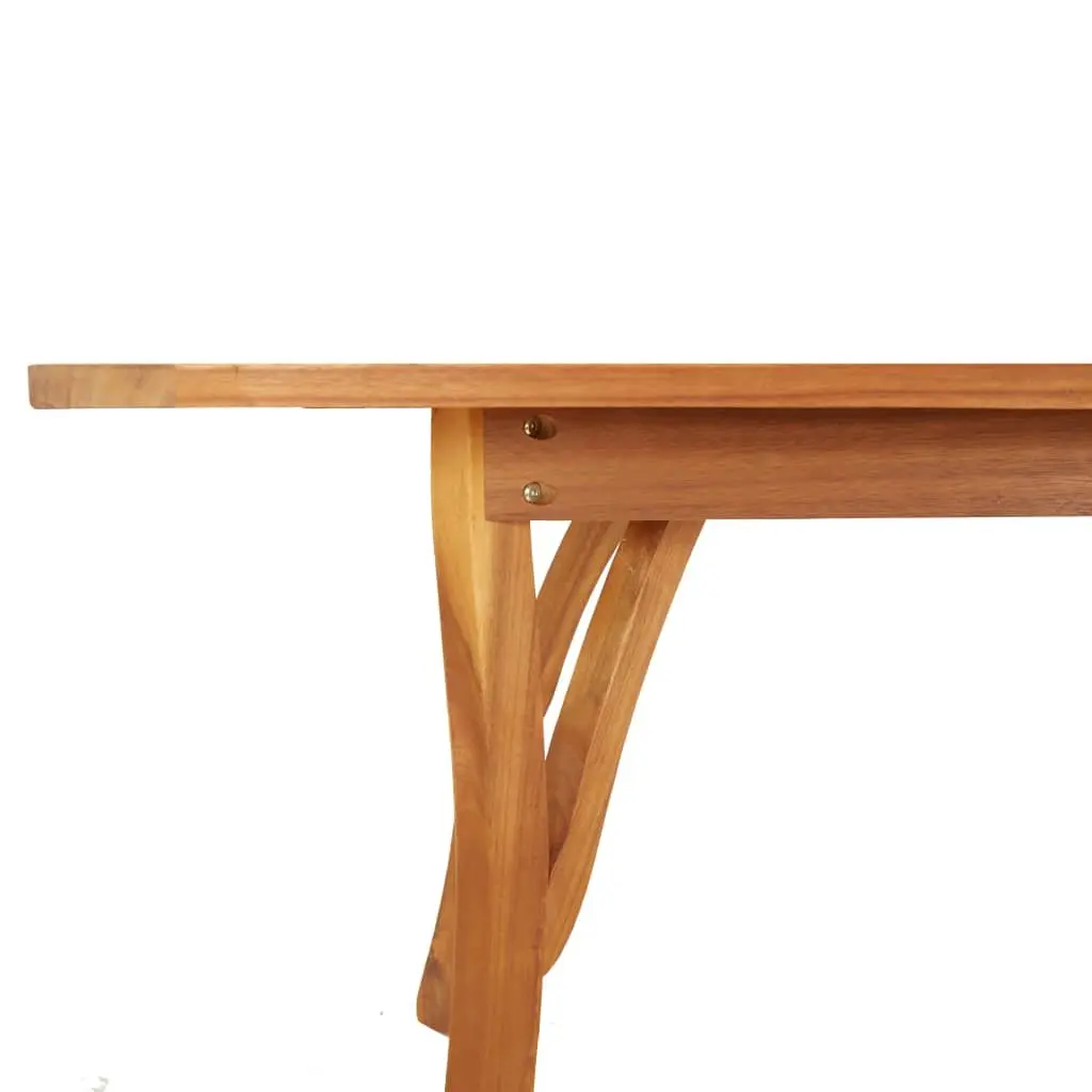 Solid Acacia Wood Dining Table 200x90x75cm