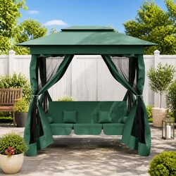 Garden Swing Gazebo Specifications: 2-3 Seater Outdoor Bench