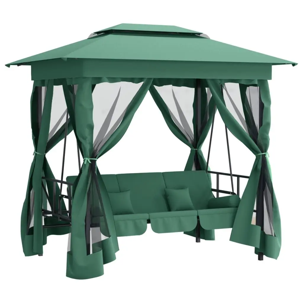 Garden Gazebo Outdoor Patio Swing Bench Canopy Green