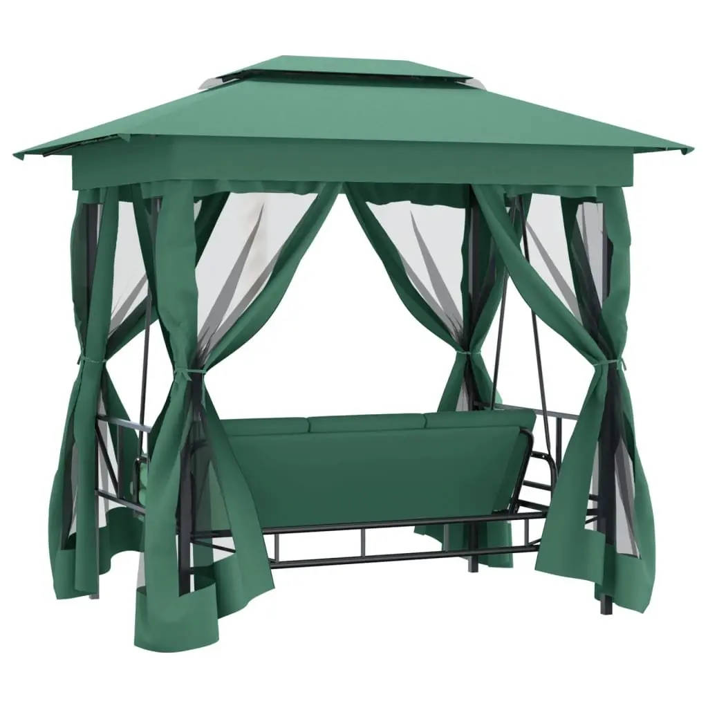 Garden Gazebo Outdoor Patio Swing Bench Canopy Green