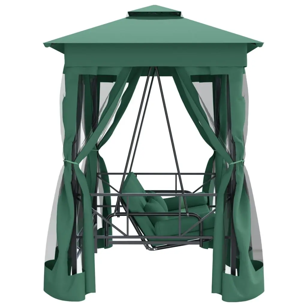 Garden Gazebo Outdoor Patio Swing Bench Canopy Green