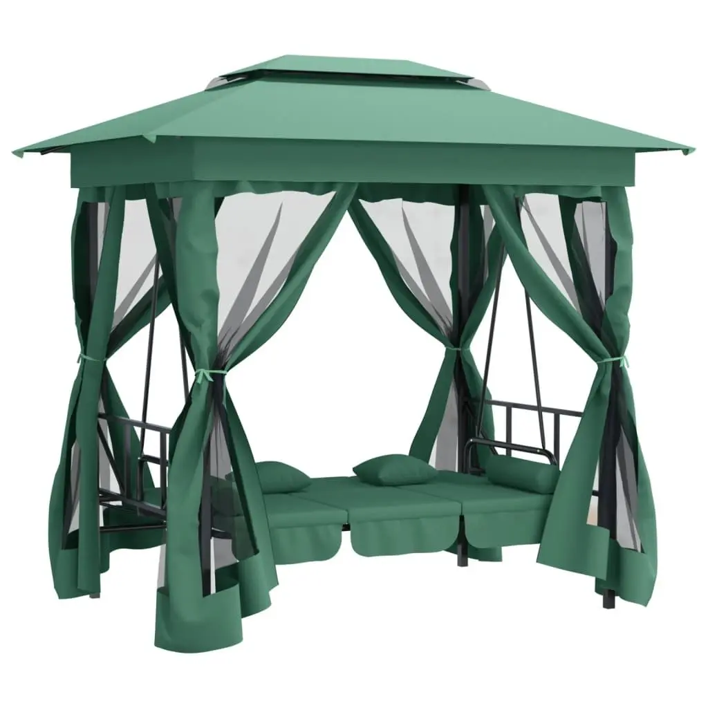 Garden Gazebo Outdoor Patio Swing Bench Canopy Green