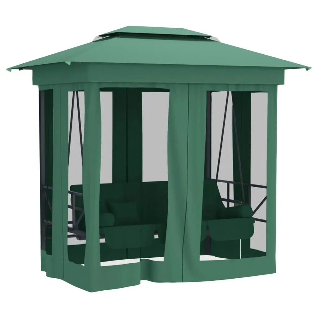 Garden Gazebo Outdoor Patio Swing Bench Canopy Green