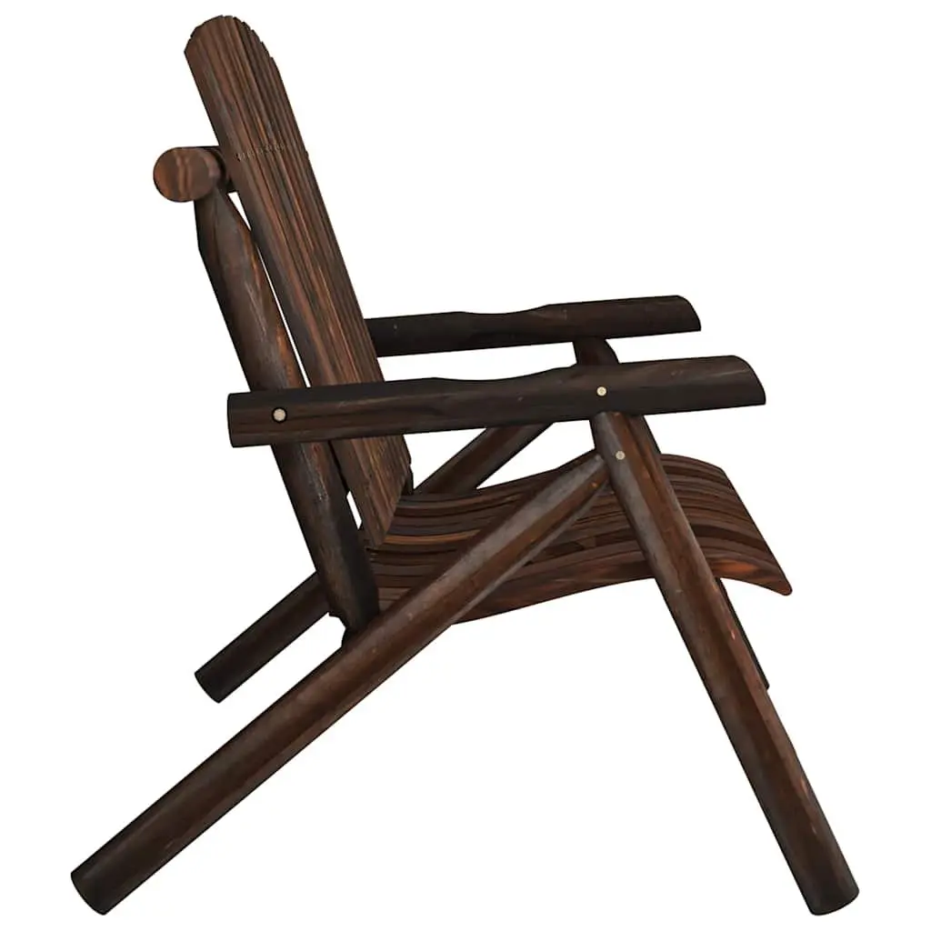 Wooden Garden Bench Outdoor Patio 2-Seater Brown