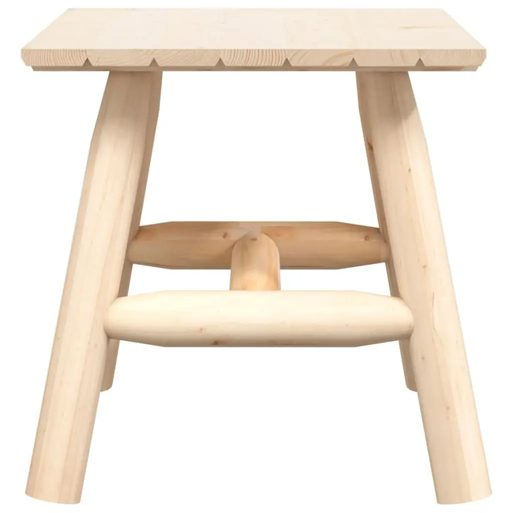 Solid Wood Spruce Side Table 49x49x50cm