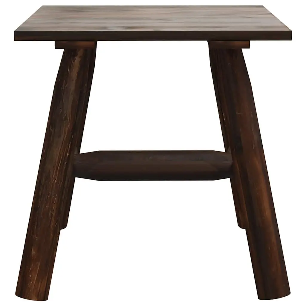 Wooden Side Table 49x49x50 cm Brown Outdoor Garden Patio End Accent Furniture