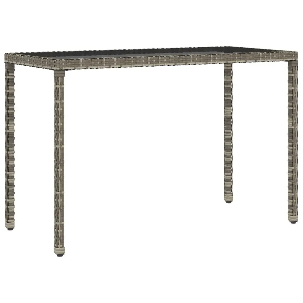 Garden Dining Set 6 Piece Outdoor Furniture Grey Poly Rattan with Cushions