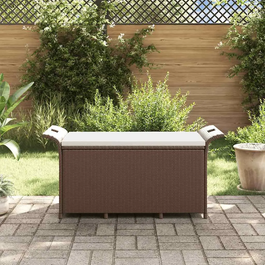 Outdoor Garden Bench with Cushion Storage