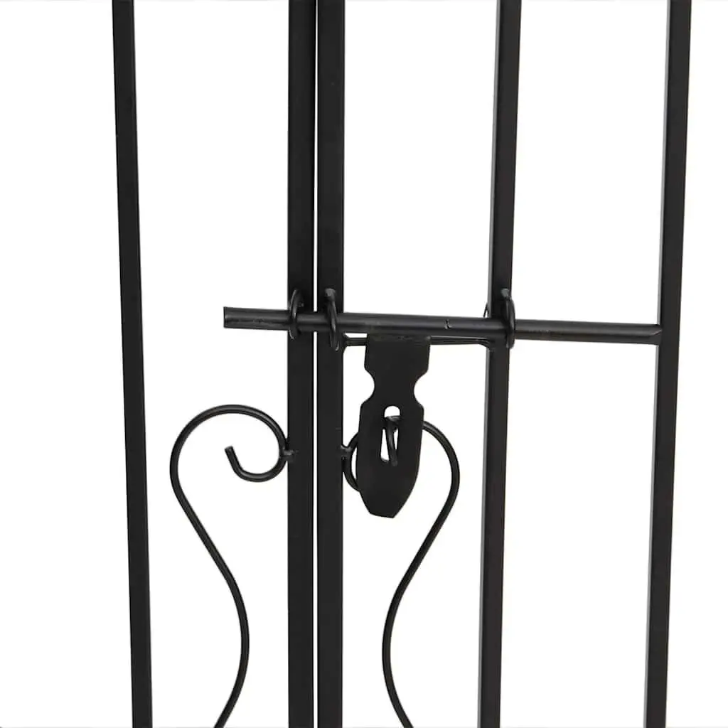 Wrought Iron Garden Gate Entryway Fence 121x100cm