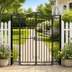 Specifications of the Black Ornamental Wrought Iron Garden Gate